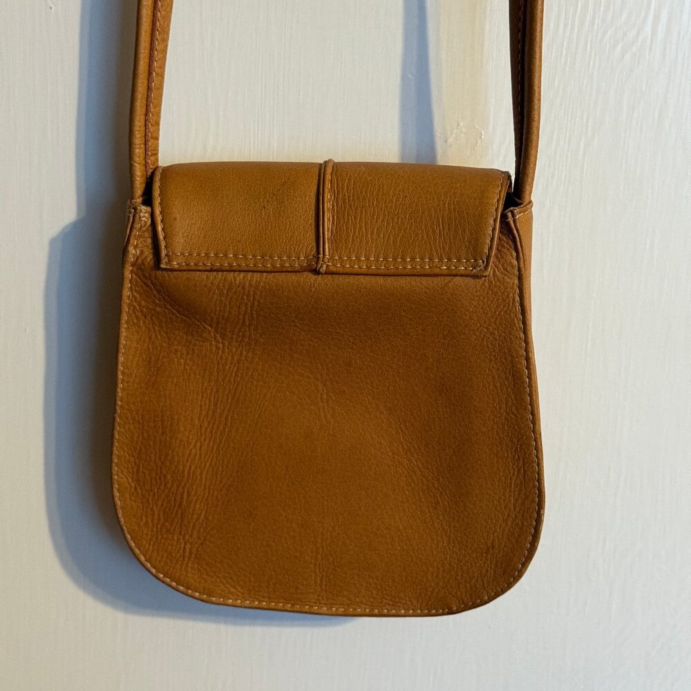 Brown Leather Small Cross Body Purse - Picture 3 of 4